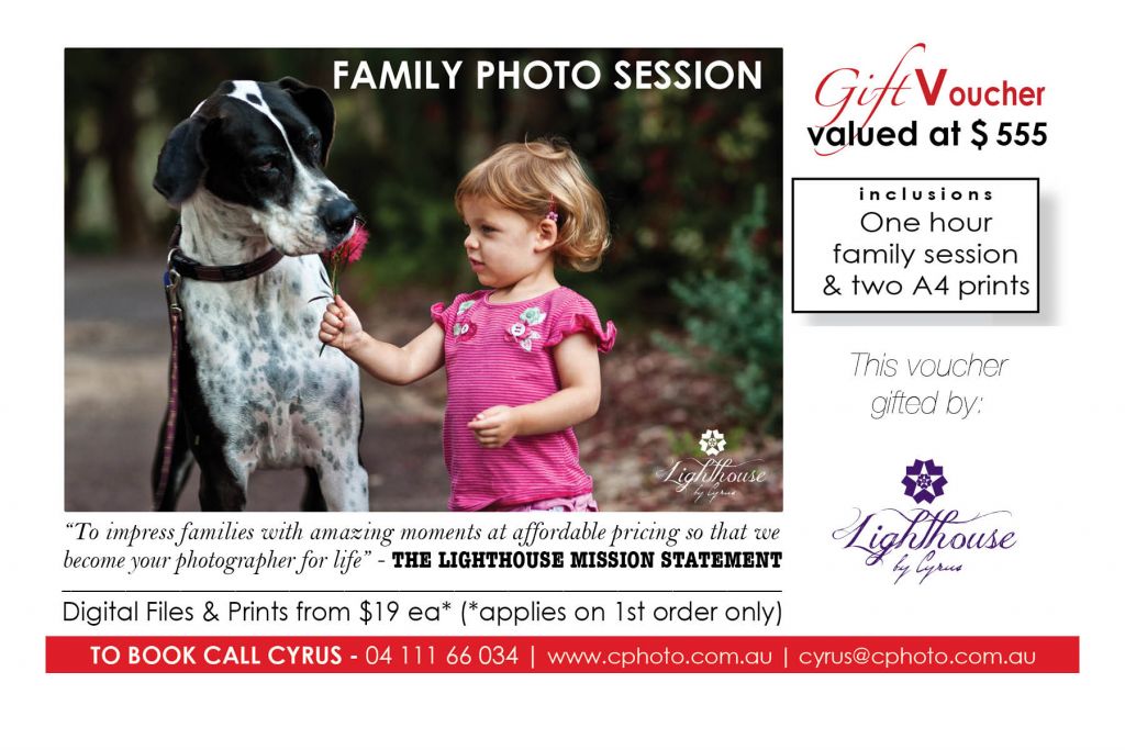 Family Session Voucher July 2016